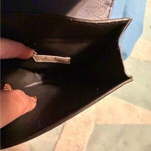 Black Leather Clutch